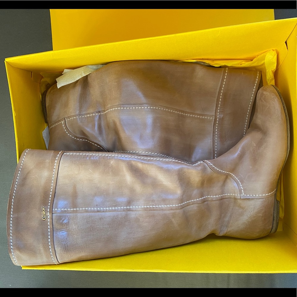 Chloe Tall Brown/Tan Boots